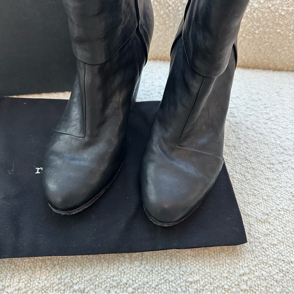 Rag & Bone Classic Black Newbury Ankle Boots - Picture 6 of 11